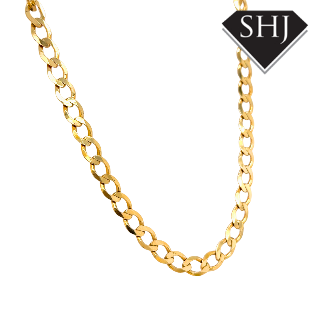 9ct Yellow Gold 20" Curb Chain