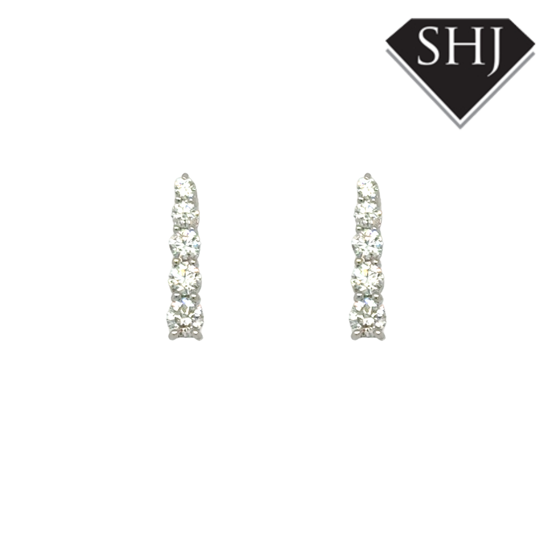 18ct White Gold 0.50ct Diamond Earrings
