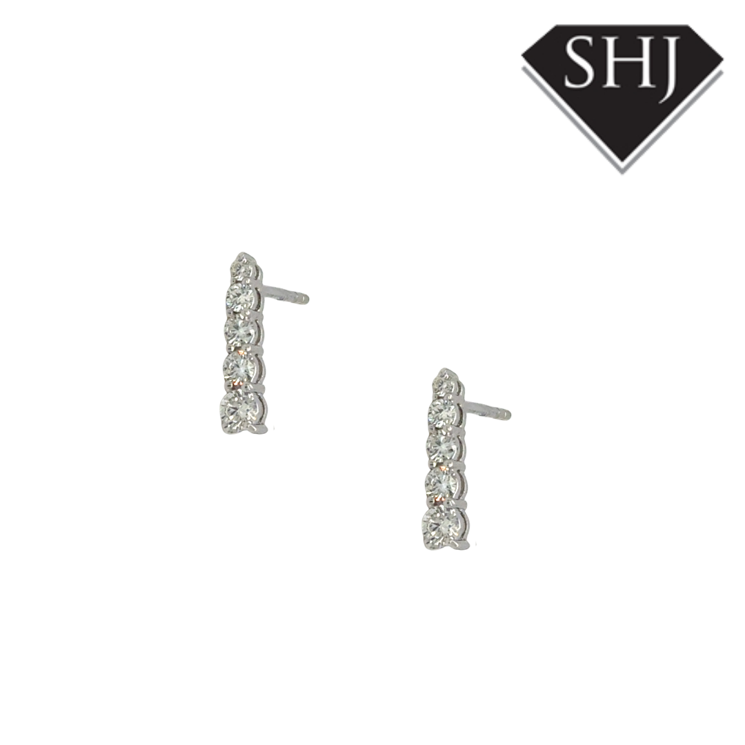 18ct White Gold 0.50ct Diamond Earrings