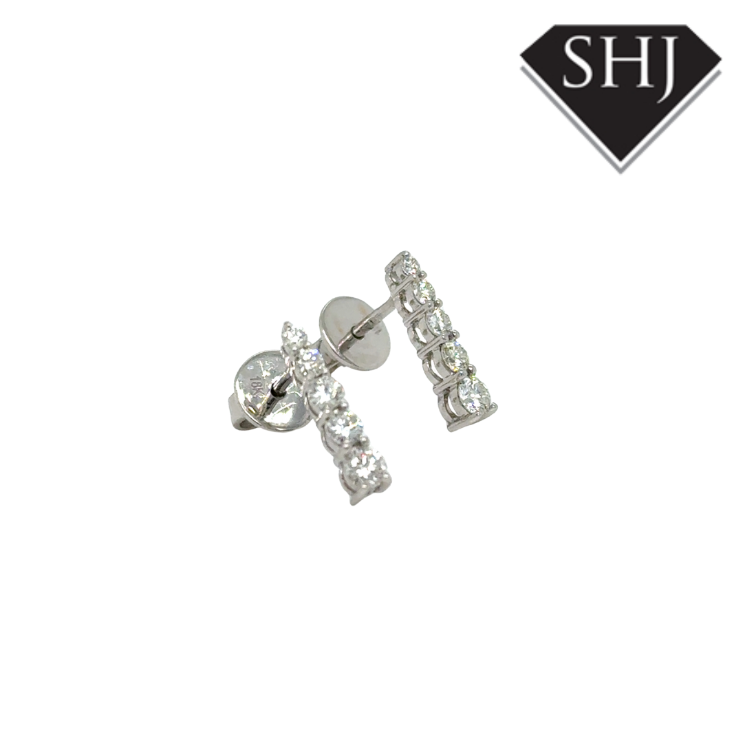 18ct White Gold 0.50ct Diamond Earrings