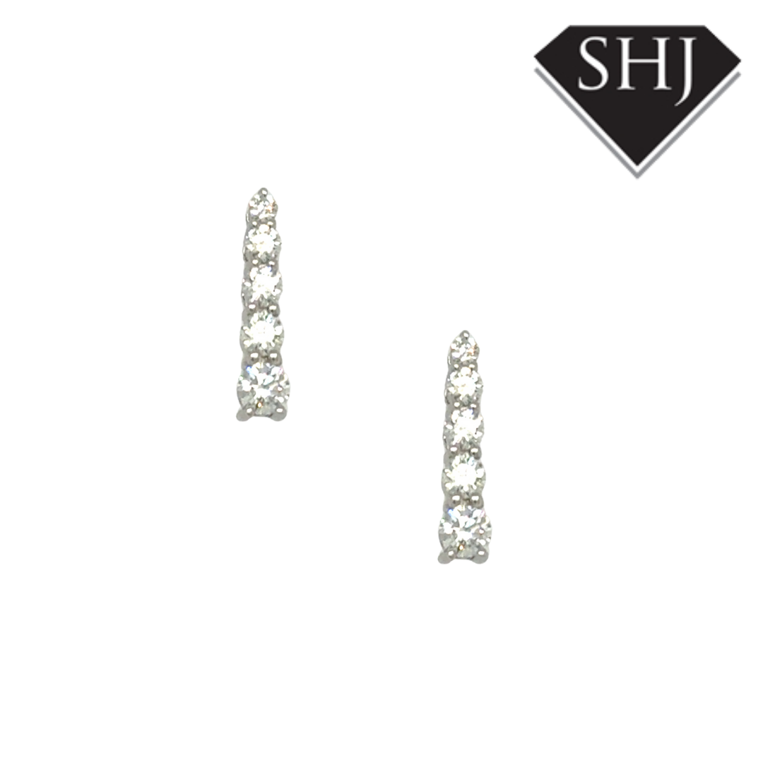 18ct White Gold 0.50ct Diamond Earrings