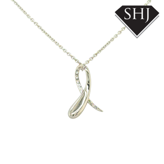 Silver Sycamore Pendant & Chain Lucy Q