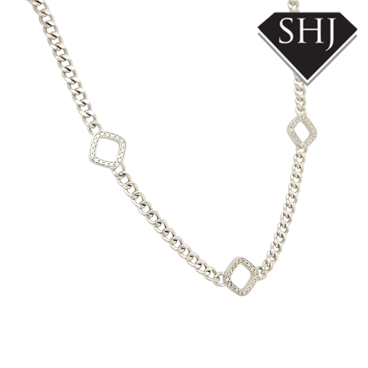 Silver CZ Necklace