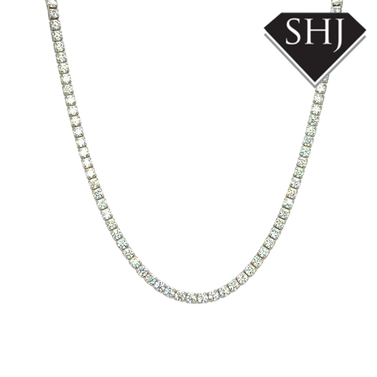 Silver CZ Necklace