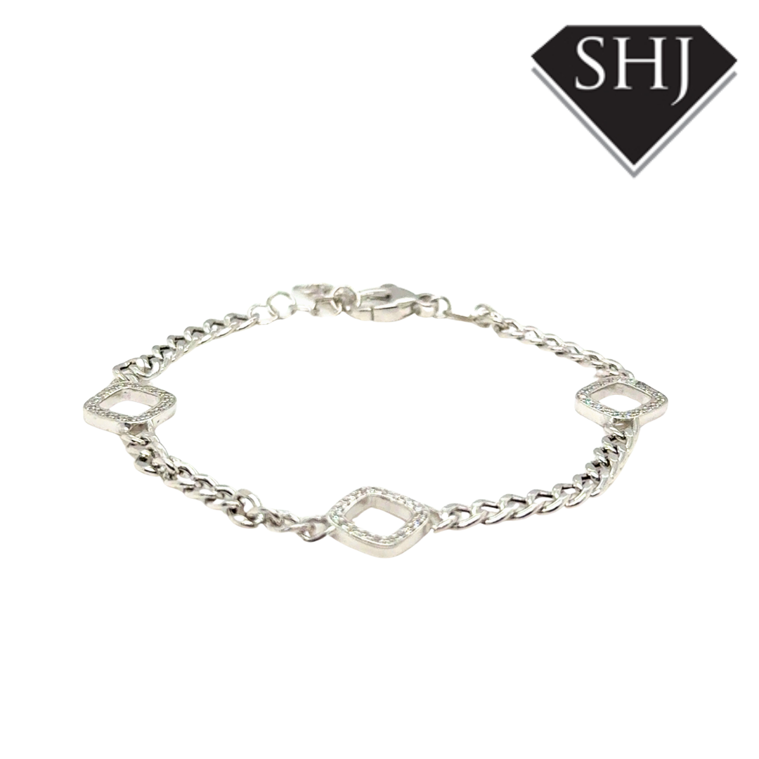 Silver CZ Bracelet