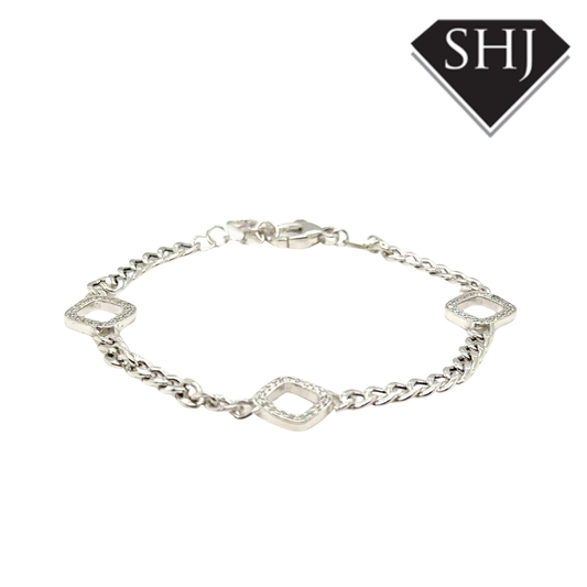 Silver CZ Bracelet