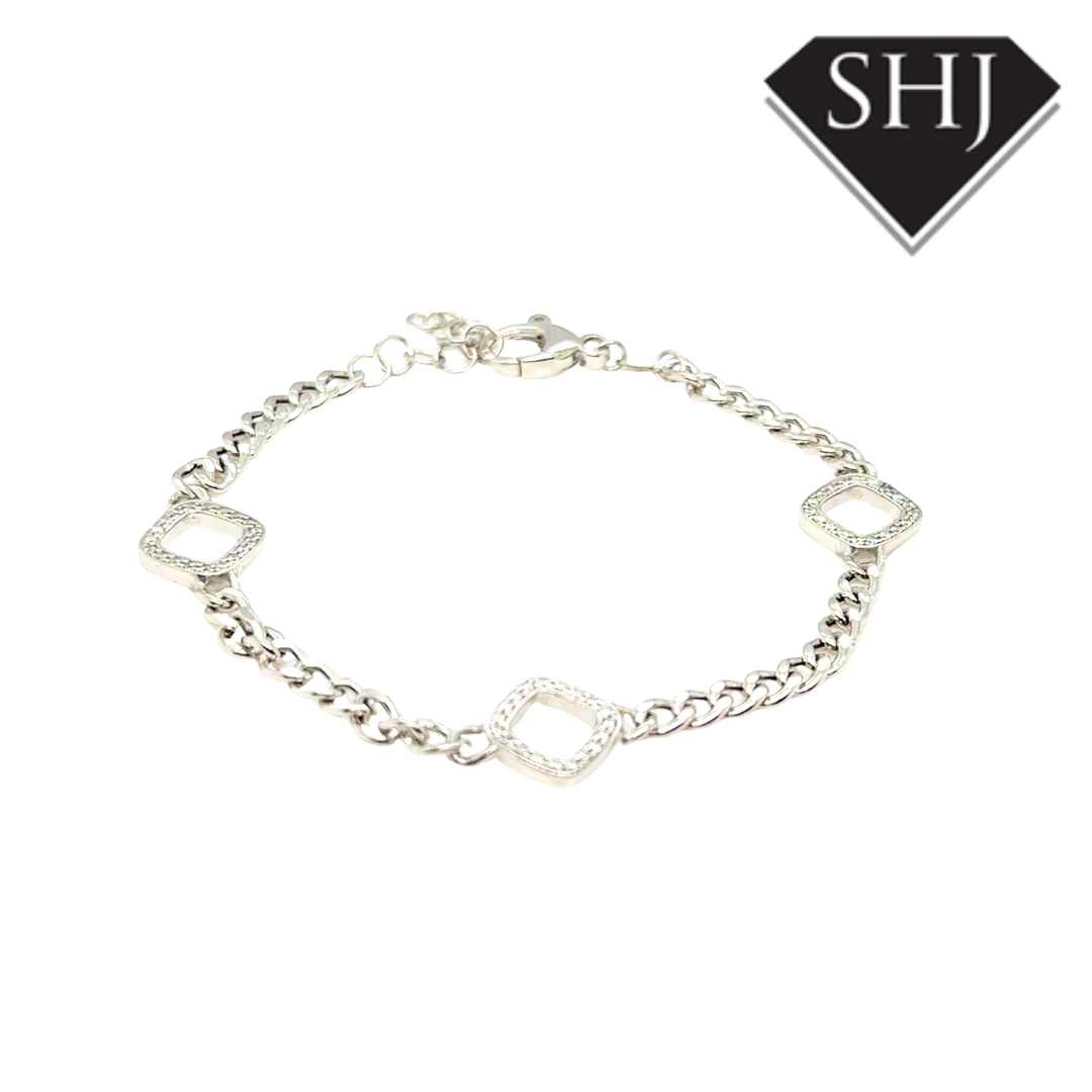 Silver CZ Bracelet