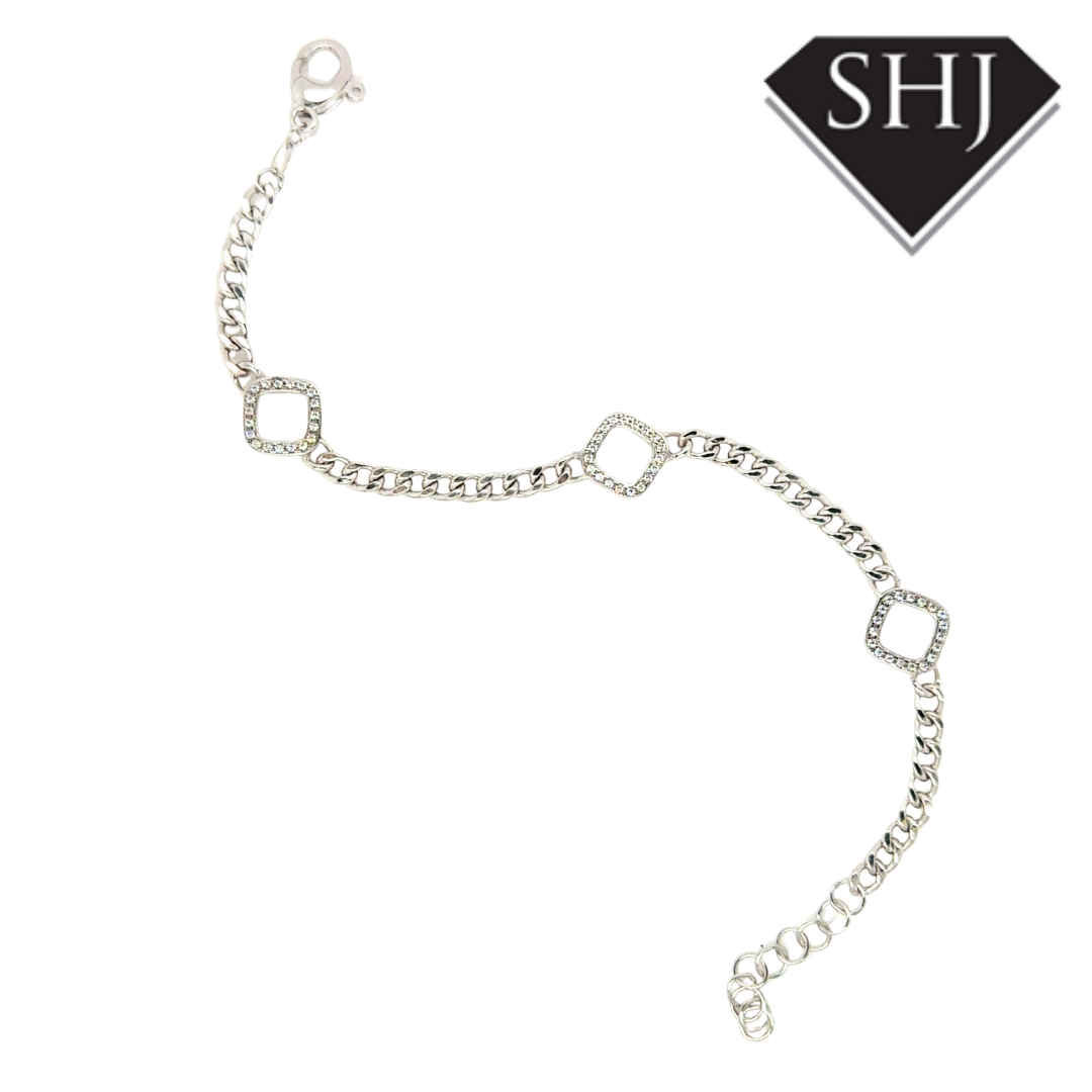 Silver CZ Bracelet