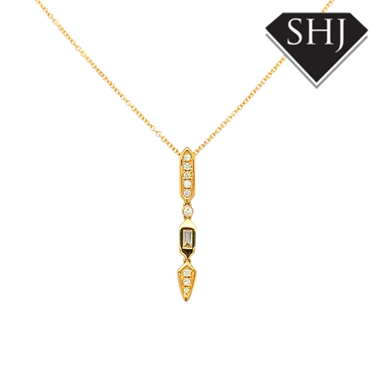 18ct Yellow Gold 0.30ct Diamond Pendant