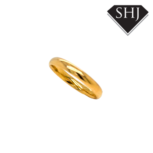 18CT Yellow Gold 3mm Wedding Band