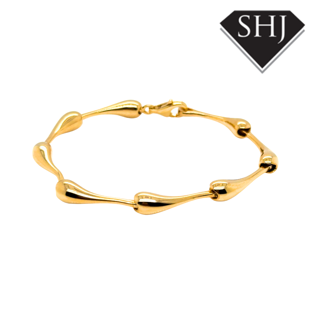 Silver 18ct Gold Plated Totty Bracelet