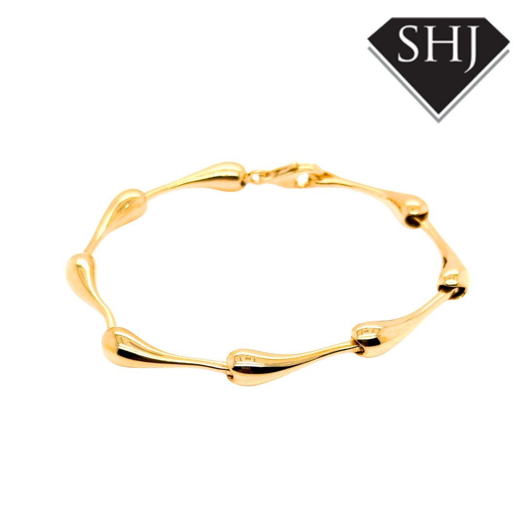Silver 18ct Gold Plated Totty Bracelet