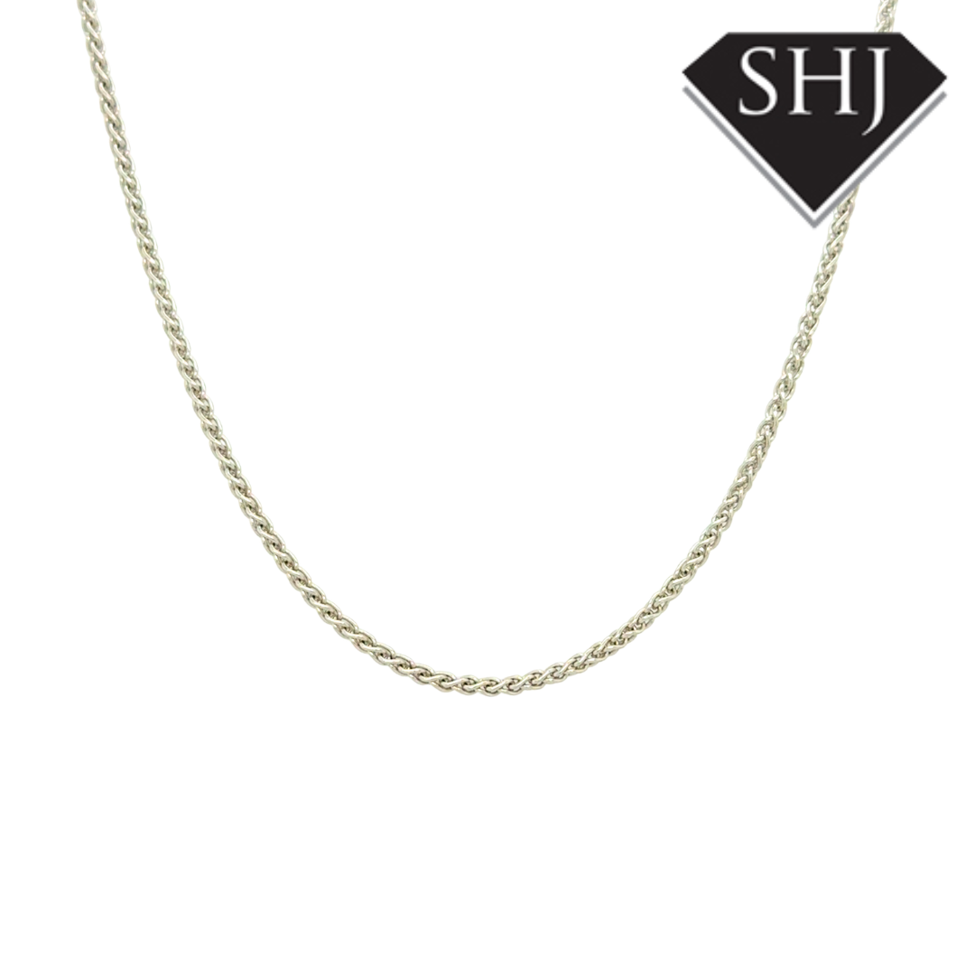 18ct White Gold 16" Chain