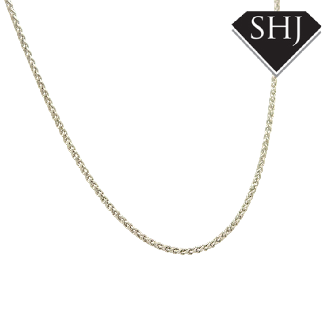 18ct White Gold 16" Chain
