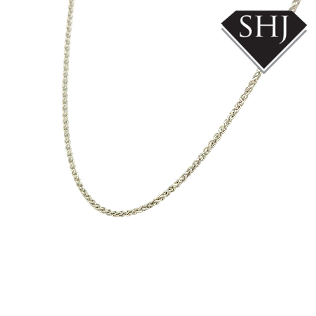 18ct White Gold 16" Chain