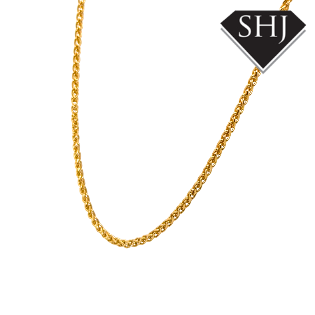 Silver Vermeil Gold Plated 16" Chain Necklace