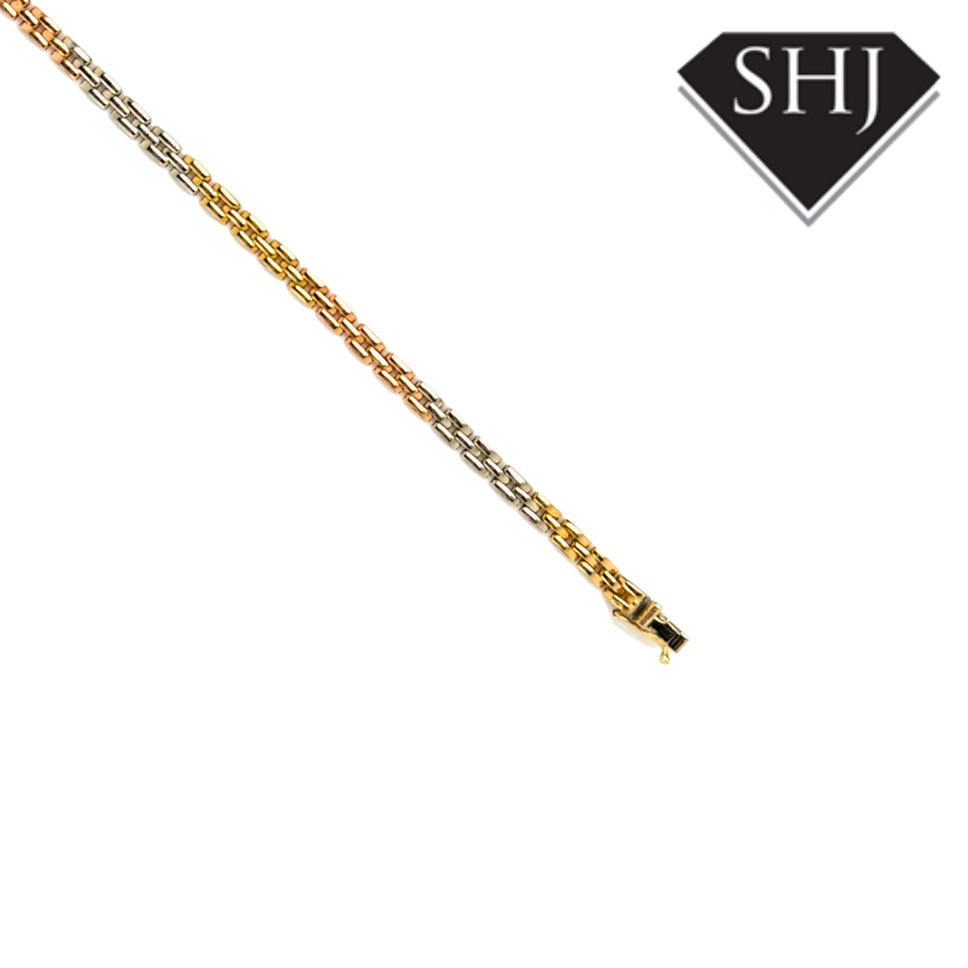 9ct Tri Gold Bracelet