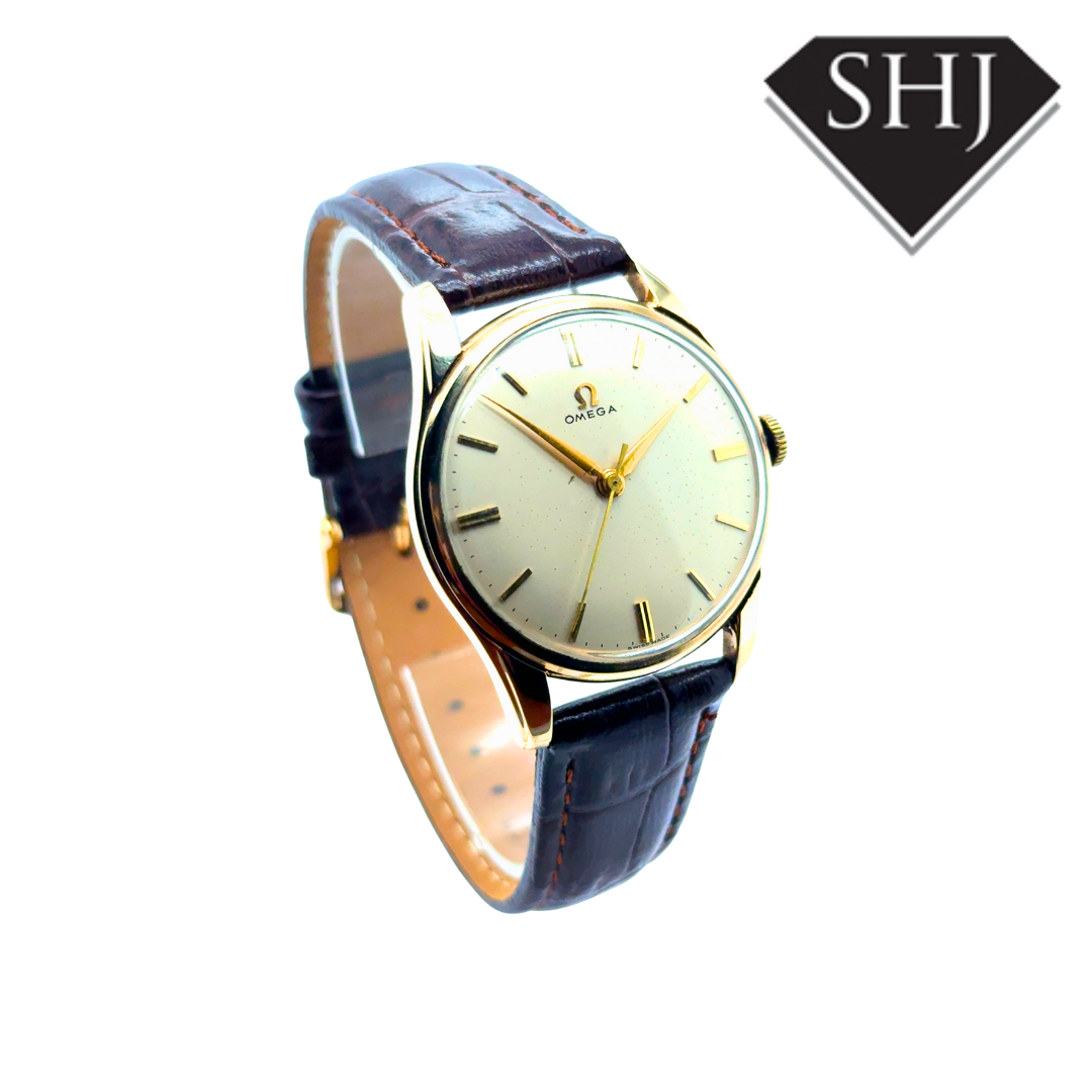 Omega 9ct Yellow Gold Manual Watch 1959