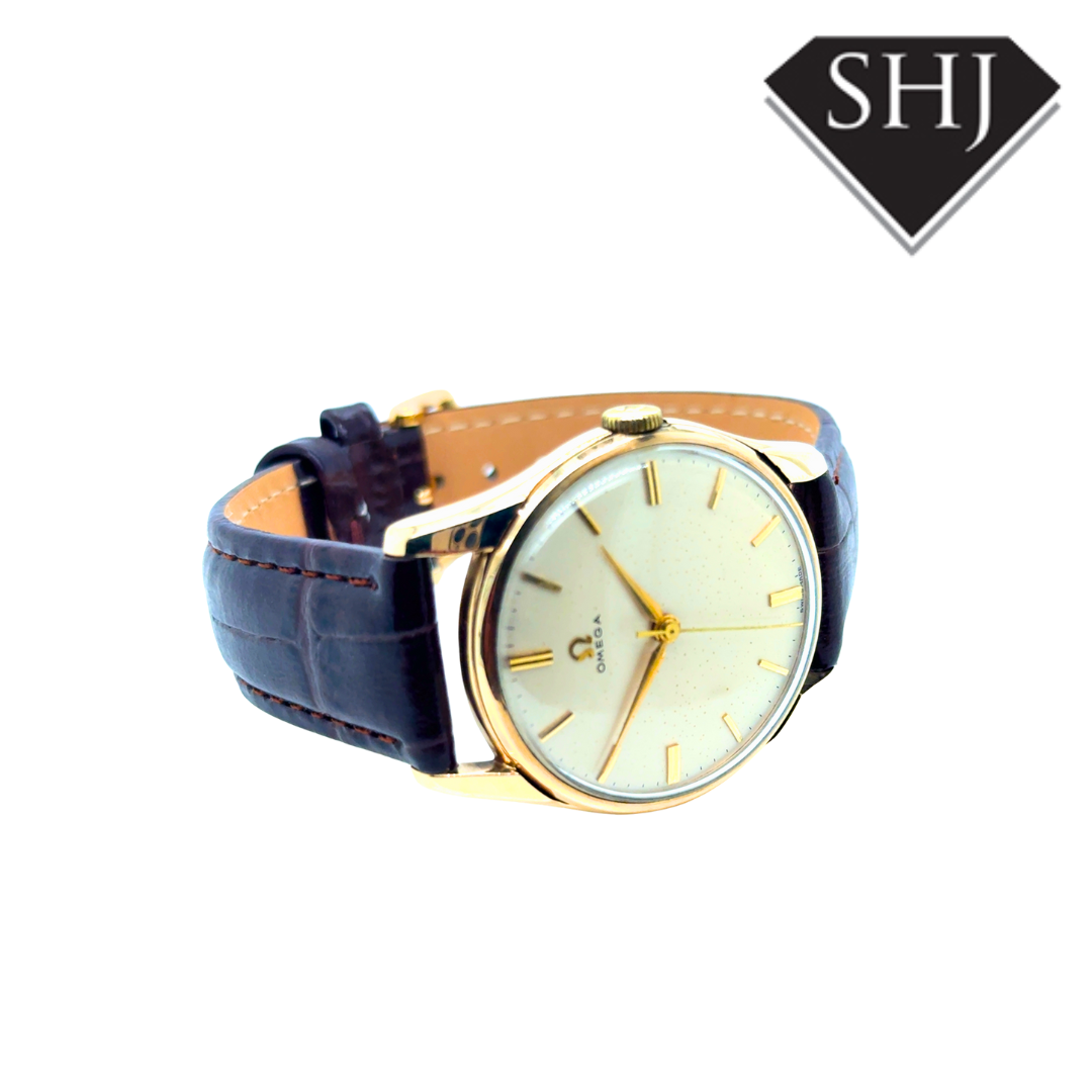 Omega 9ct Yellow Gold Manual Watch 1959