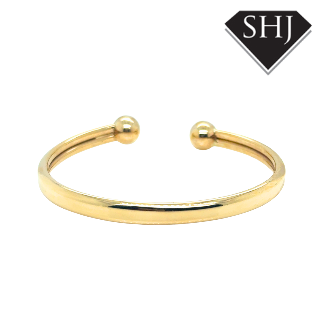 9ct Yellow Gold Torque Bangle
