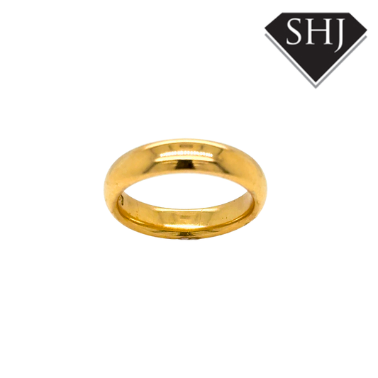 18CT Yellow Gold 8.6g 5mm Wedding Band