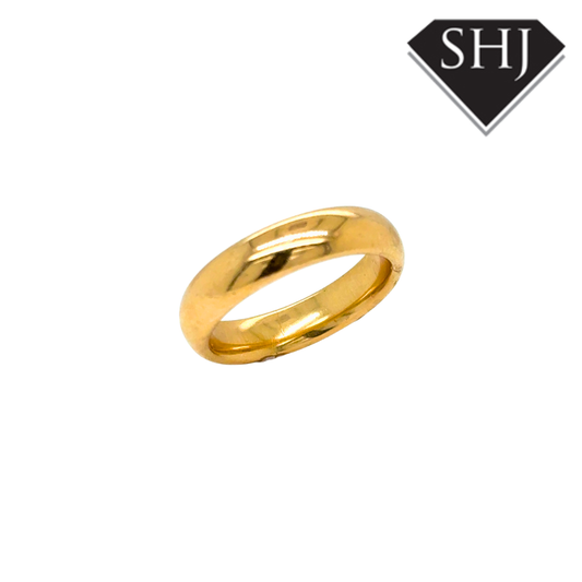 18CT Yellow Gold 8.6g 5mm Wedding Band