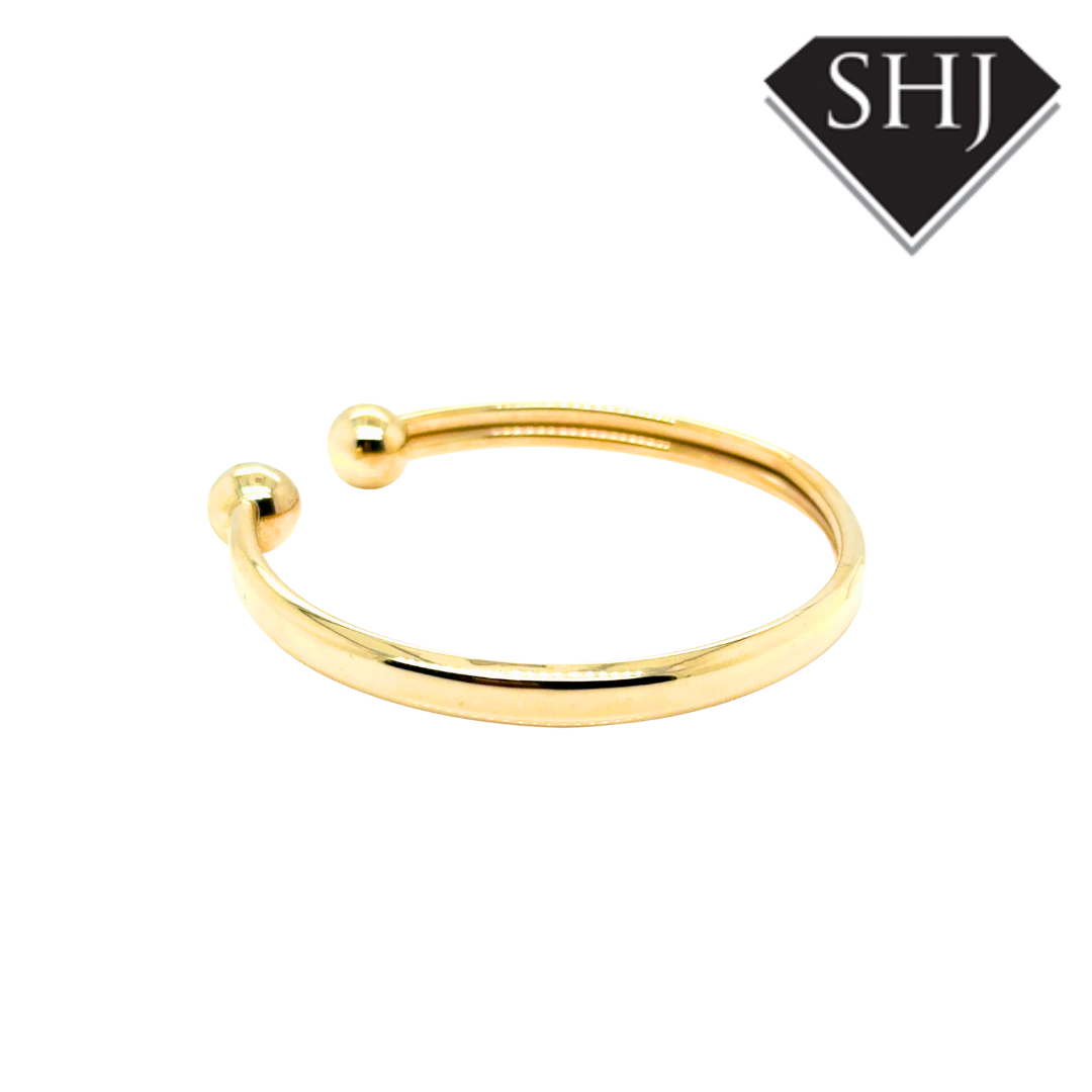 9ct Yellow Gold Torque Bangle