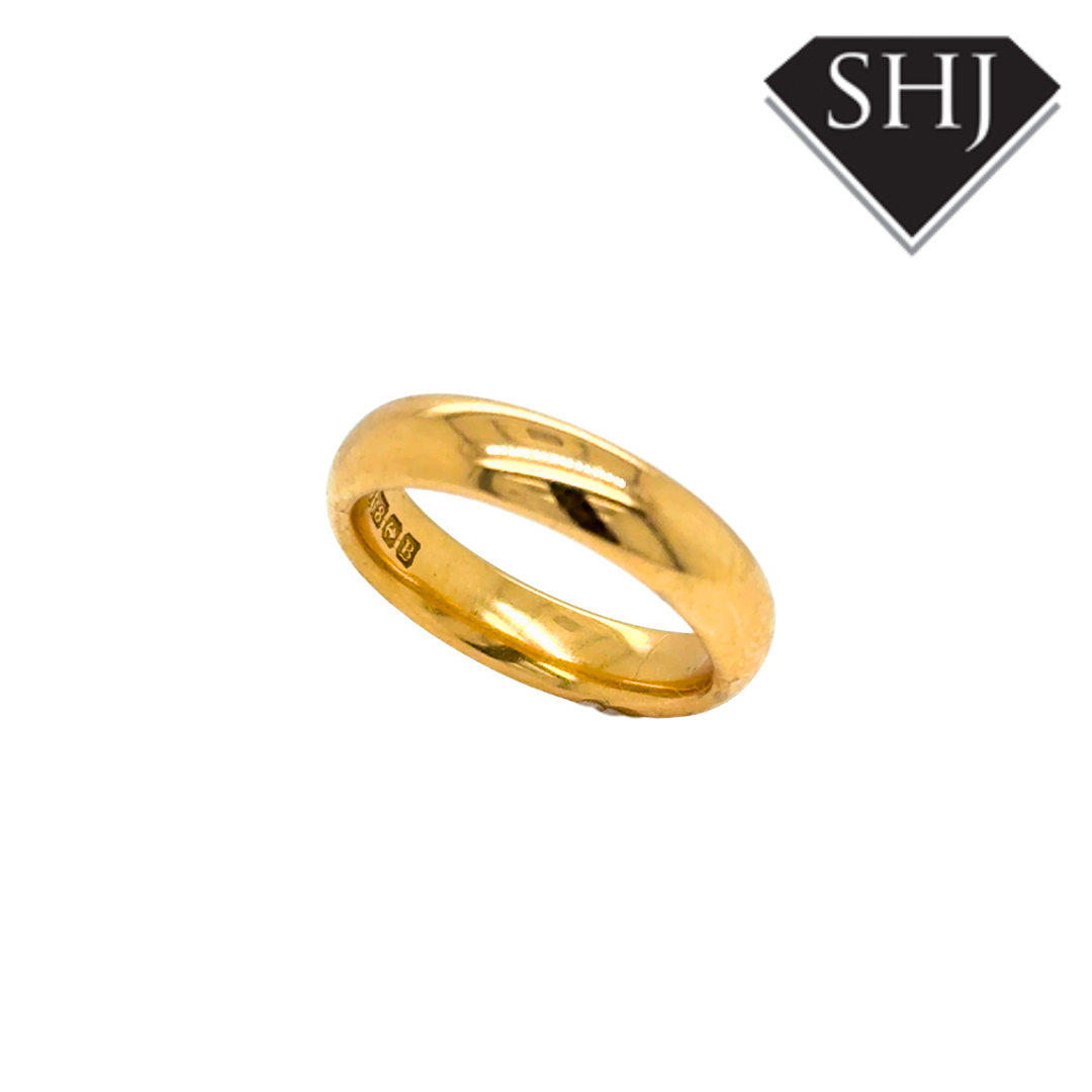 18CT Yellow Gold 8.6g 5mm Wedding Band