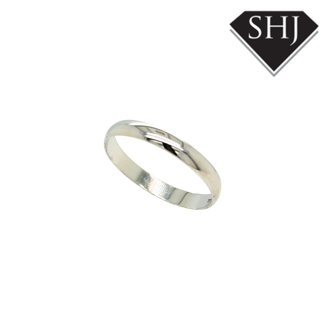 9CT White Gold 4mm Wedding Band