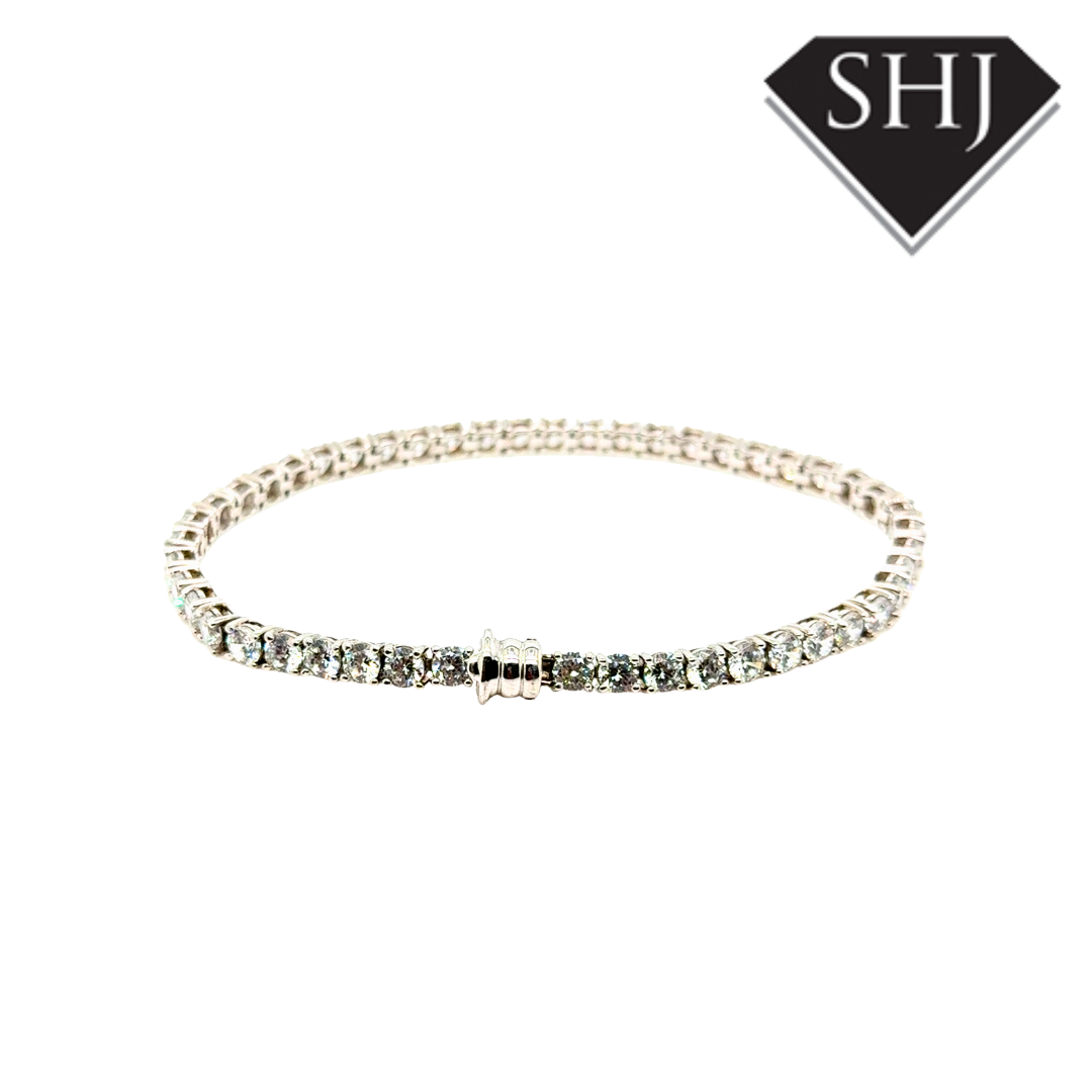 Silver CZ Tennis Bracelet