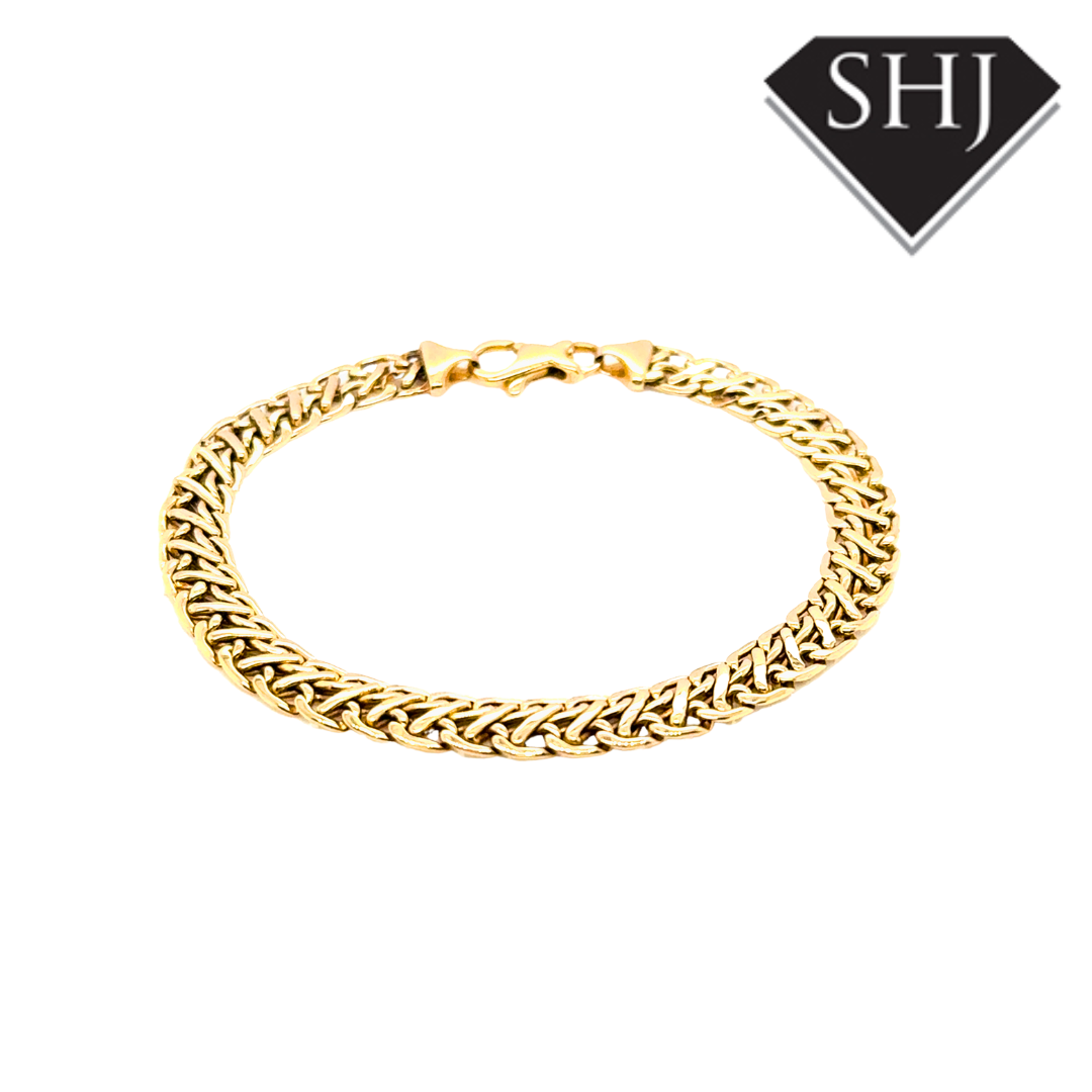 14ct Yellow Gold Fancy Link Bracelet