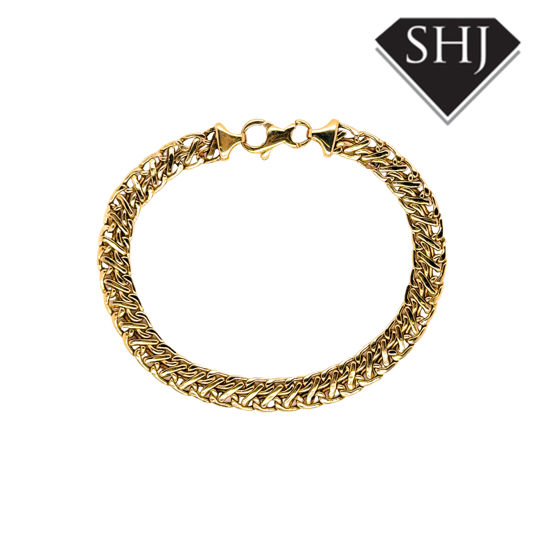 14ct Yellow Gold Fancy Link Bracelet