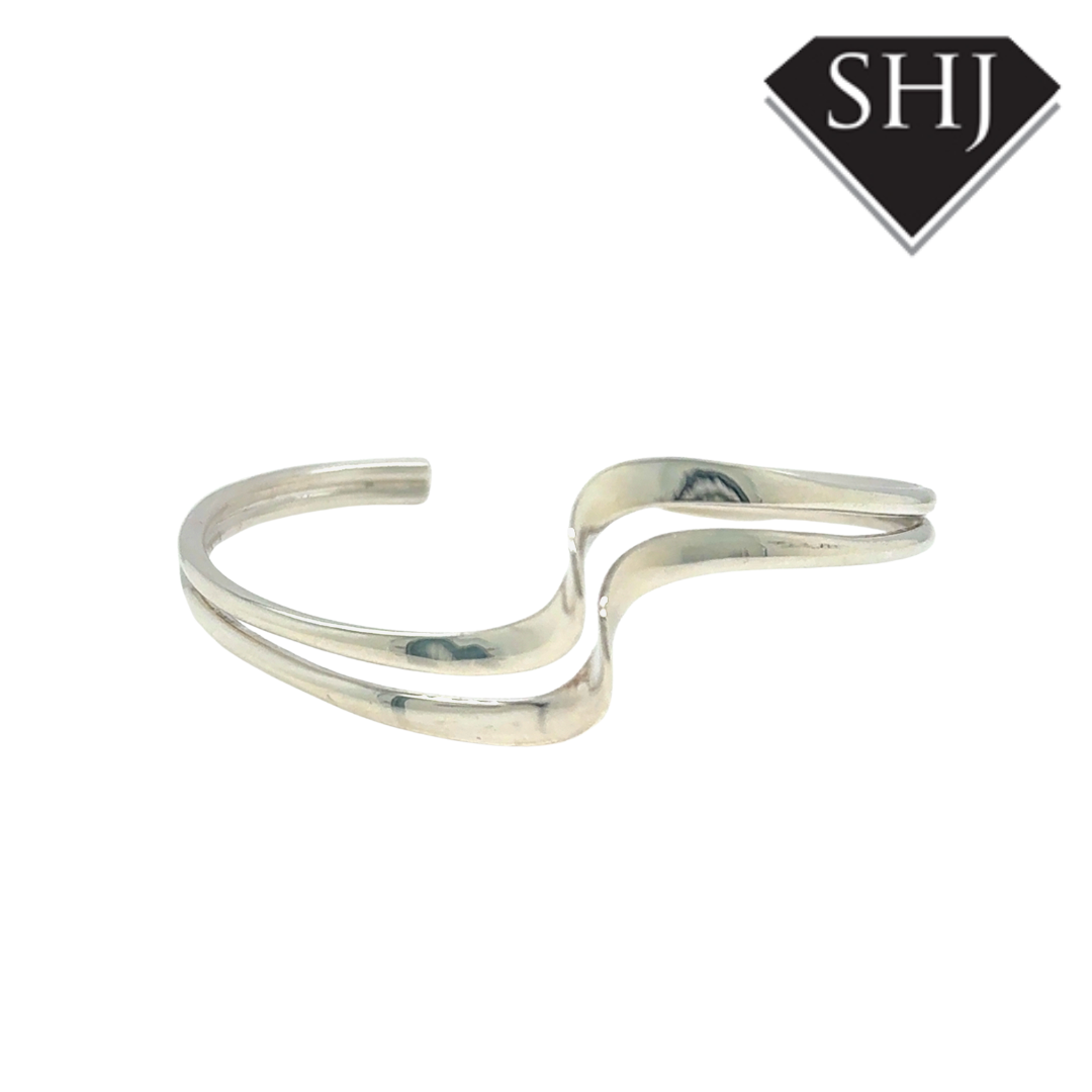 Silver Twist Bangle