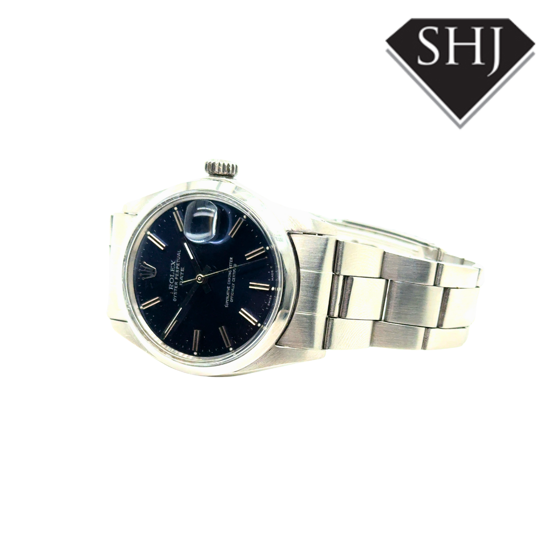 Rolex Date Stainless Steel Blue Dial 1965