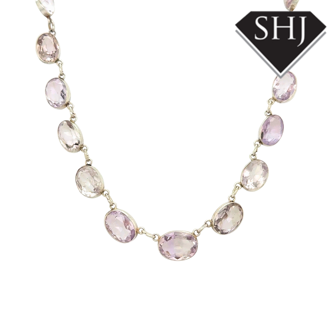 Silver Amethyst Necklace