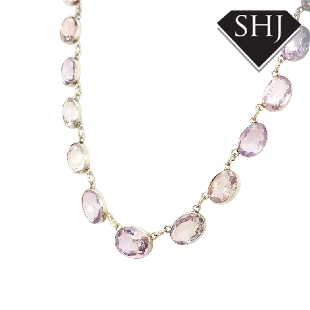 Silver Amethyst Necklace