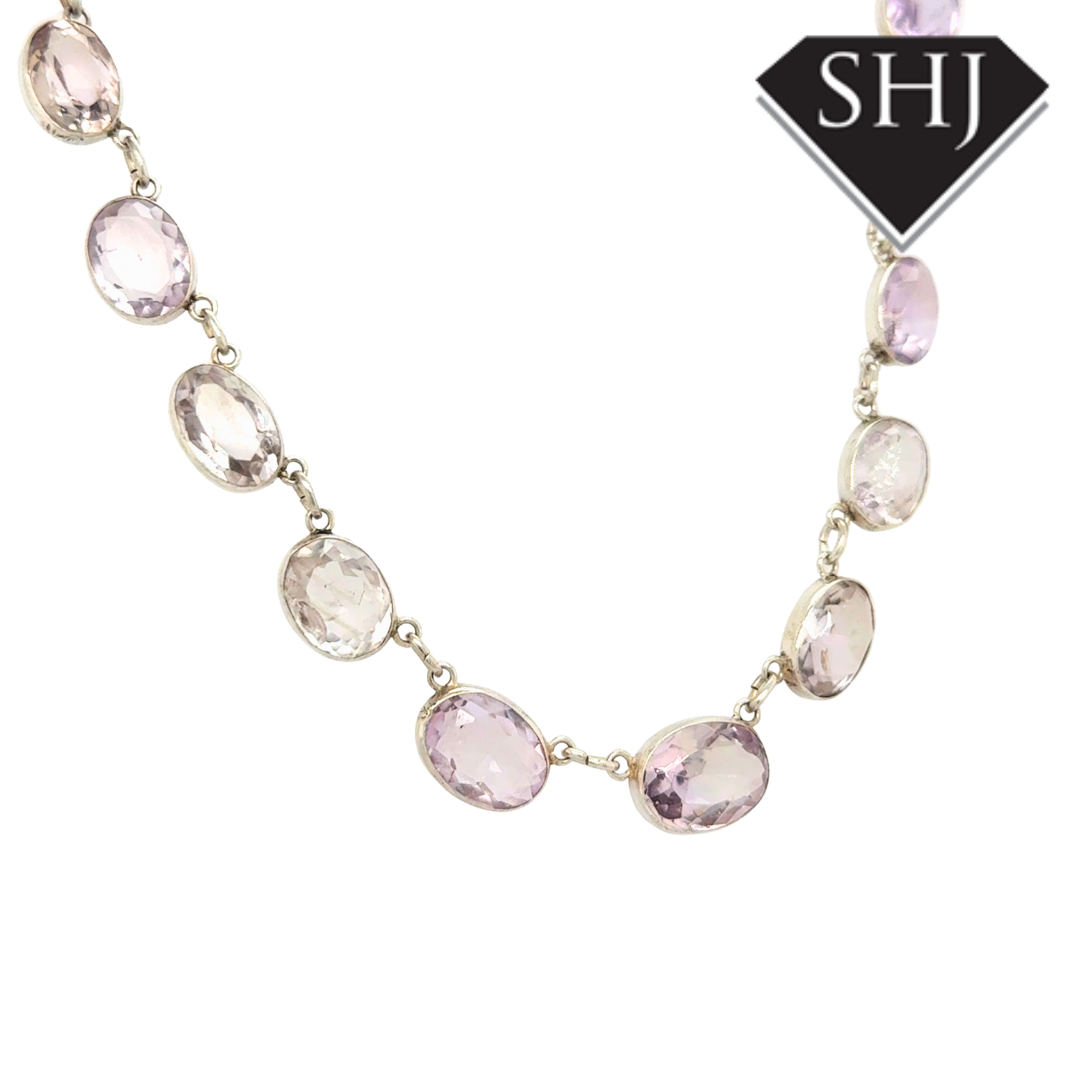 Silver Amethyst Necklace