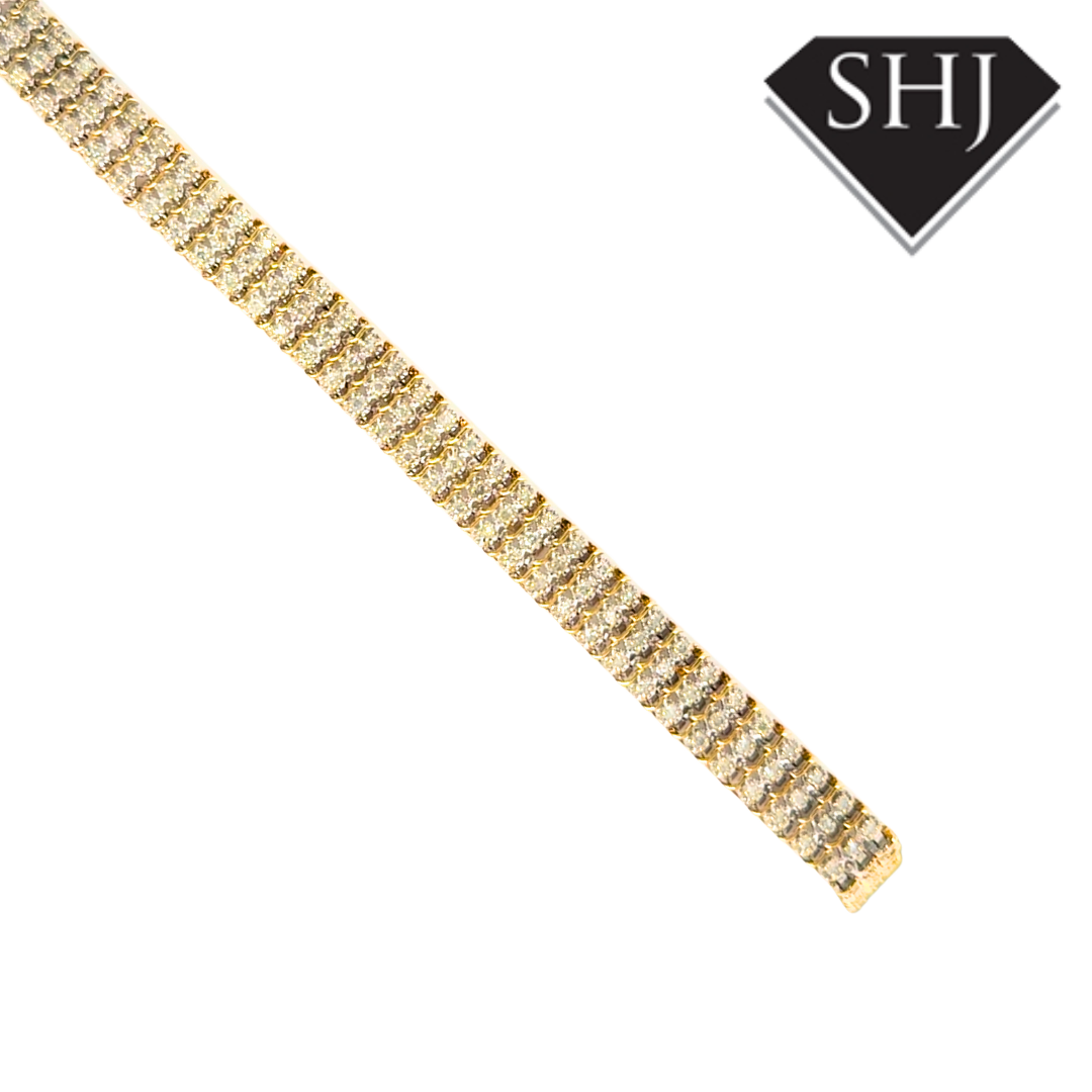 9ct Yellow Gold 1.50ct Diamond Bracelet