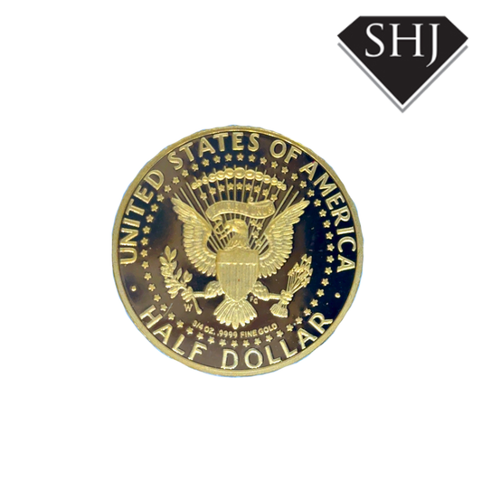 24ct JFK 50th Anniversary 3/4 Oz Half Dollar Coin Limited Edition 2014