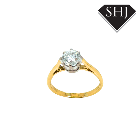 18ct Yellow Gold 0.95ct Diamond Ring