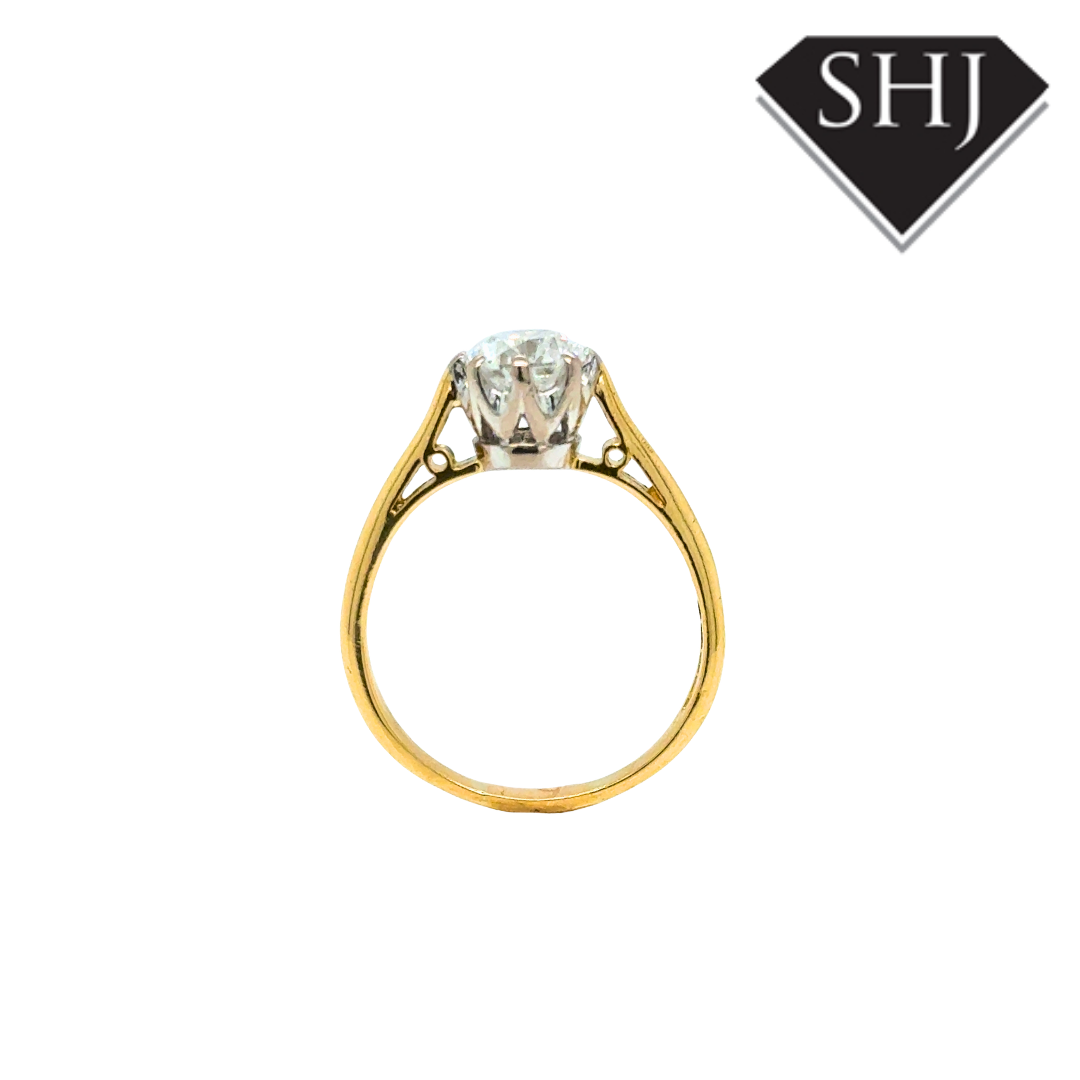 18ct Yellow Gold 0.95ct Diamond Ring
