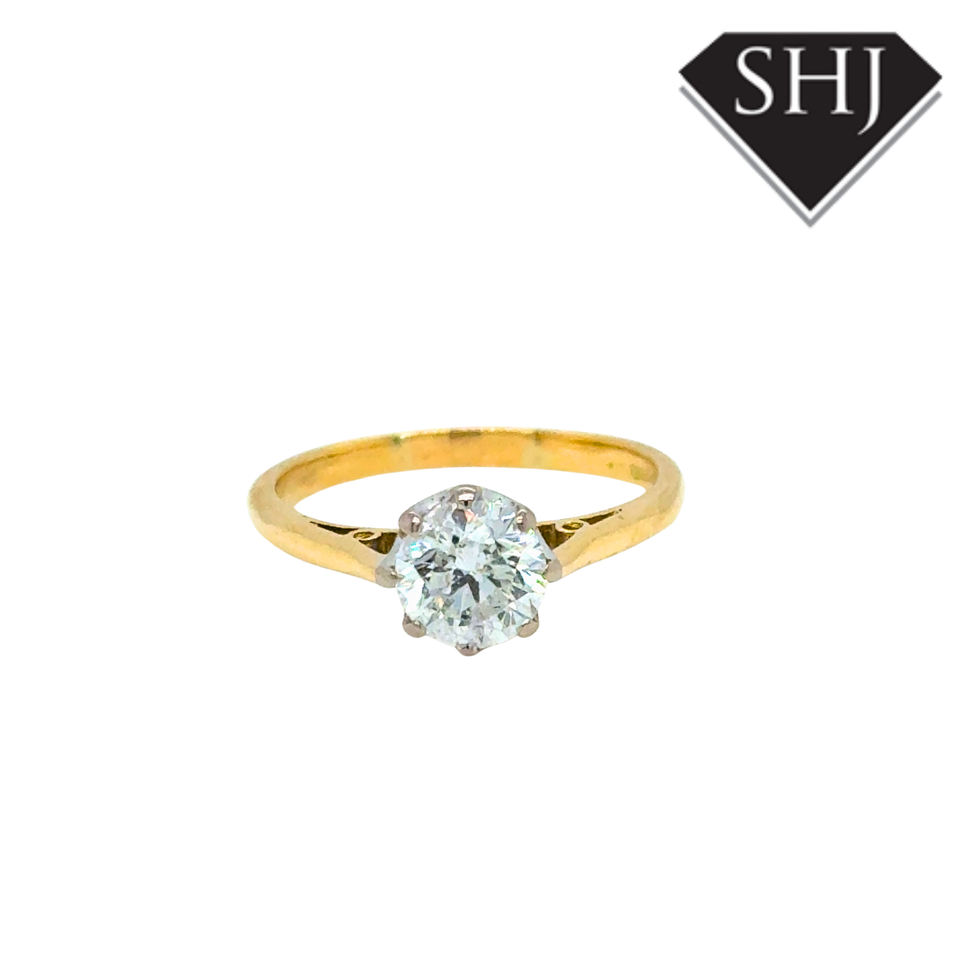 18ct Yellow Gold 0.95ct Diamond Ring
