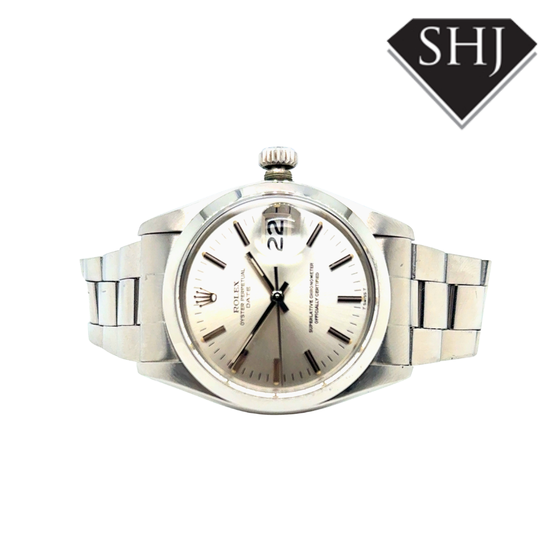Rolex Date Stainless Steel 1974 Box & Papers