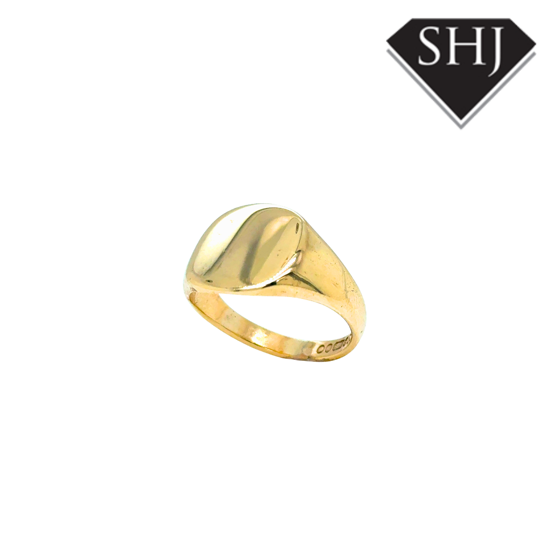 9ct Yellow Gold Cushion Signet Ring