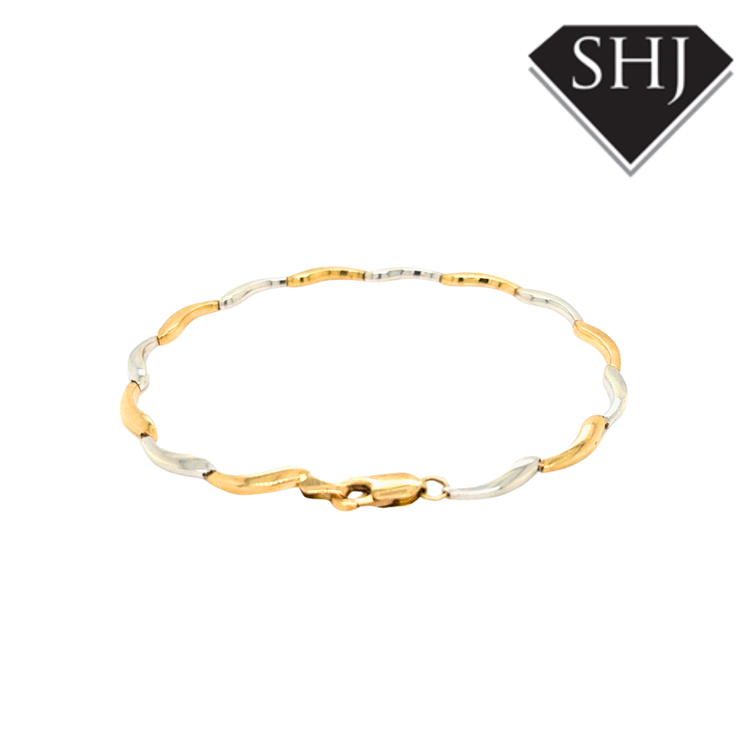 9ct Bi Gold Bracelet