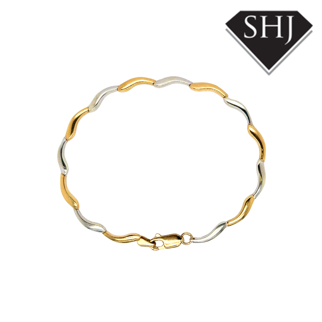 9ct Bi Gold Bracelet