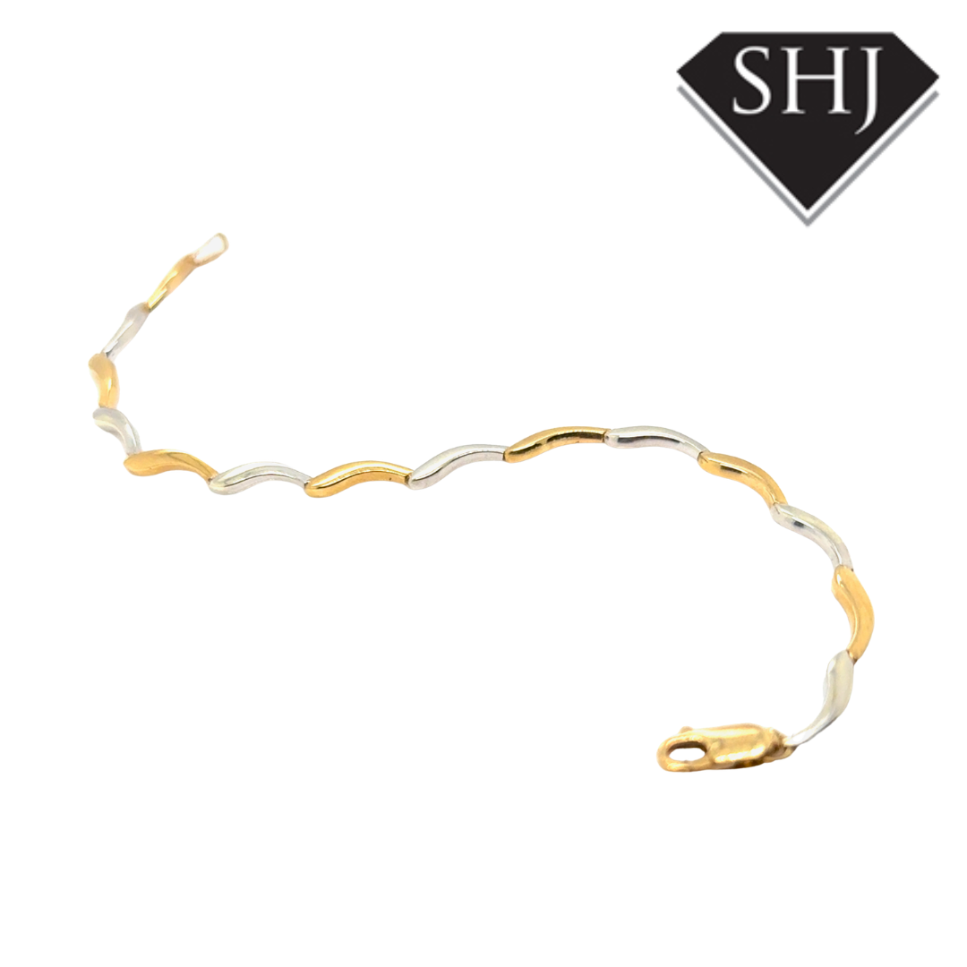 9ct Bi Gold Bracelet