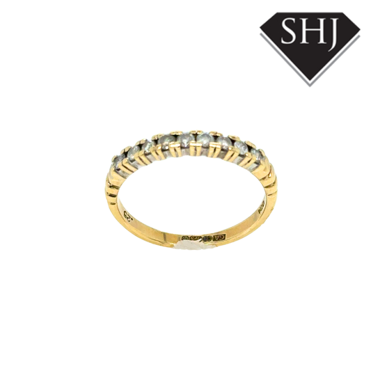 9ct Yellow Gold 0.25ct Diamond Eternity Ring
