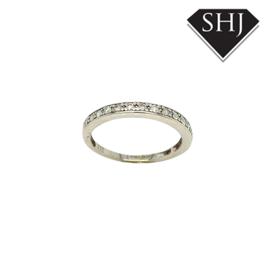 9ct White Gold 0.18ct Diamond Eternity Ring
