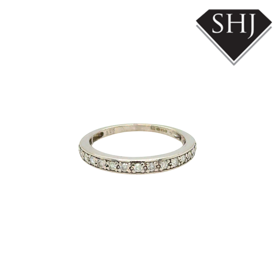 9ct White Gold 0.18ct Diamond Eternity Ring